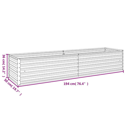 Garden Raised Bed 194 x 50 x 36 cm