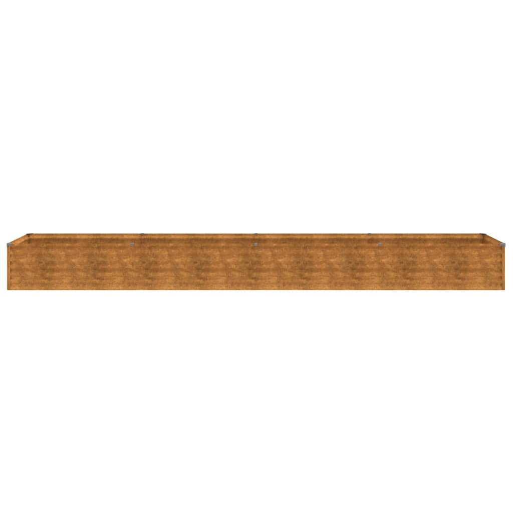 Garden Raised Bed 386x50x36 cm Corten Steel