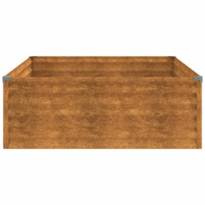 Garden Raised Bed 100x100x36 cm Corten Steel