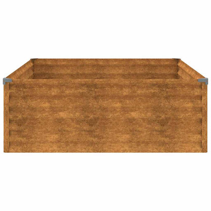 Garden Raised Bed 100x100x36 cm Corten Steel