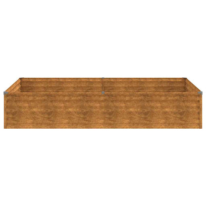 Garden Raised Bed 195x100x36 cm Corten Steel