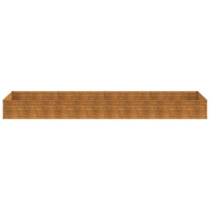 Garden Raised Bed 387x100x36 cm Corten Steel