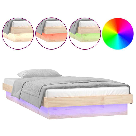 Bed Frame | Pine Wood Natural | Solid pinewood | Single | Bed Frame