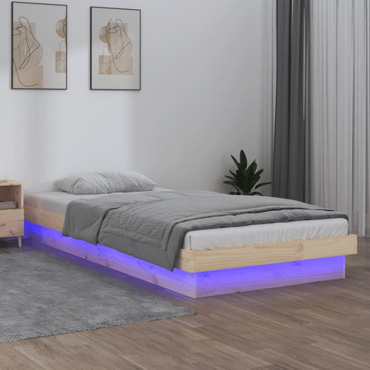 Bed Frame | Pine Wood Natural | Solid pinewood | Single | Bed Frame