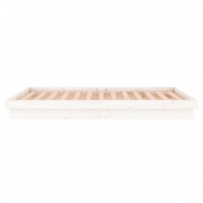 Bed Frame | White | Solid pinewood, Plywood | Double | Bed Frame