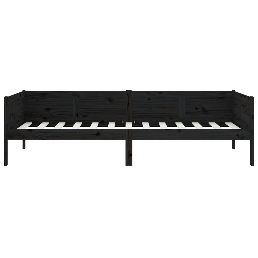 Day Bed | Black | Solid Pine Wood | Single