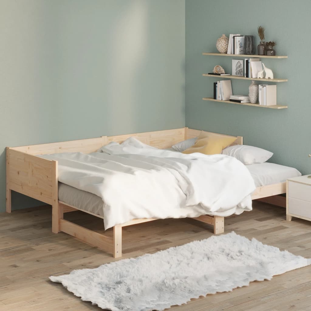 Pull-out Day Bed | Natural Pine | Solid Pine Wood | Standard
