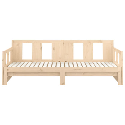 Pull-out Day Bed | Natural Pine | Solid Pine Wood | Full | Convertible