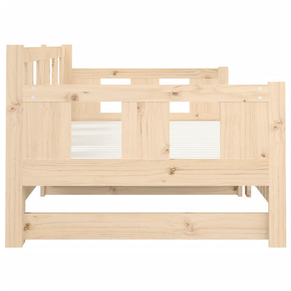Pull-out Day Bed | Natural Pine | Solid Pine Wood | Full | Convertible
