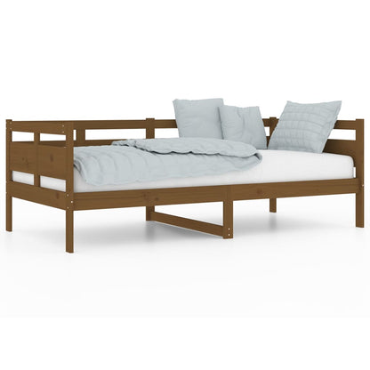 Day Bed | Honey Brown | Solid Pine Wood, Plywood | 90 x 190 cm