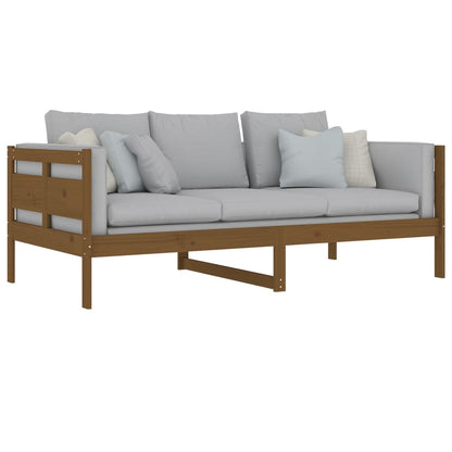 Day Bed | Honey Brown | Solid Pine Wood, Plywood | 90 x 190 cm