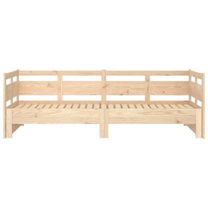 Pull-out Day Bed without Mattress Solid Wood Pine 2x(80x200) cm