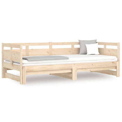 Pull-out Day Bed | Natural | Solid pine wood | Standard double