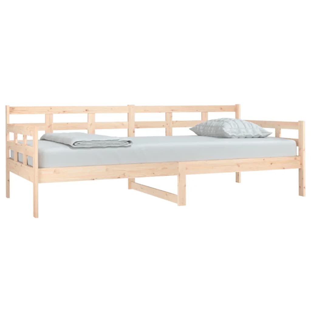 Day Bed | Natural Pine | Solid Pinewood | 90x200 cm | Convertible
