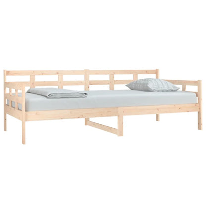 Day Bed | Natural Pine | Solid Pinewood | 90x200 cm | Convertible