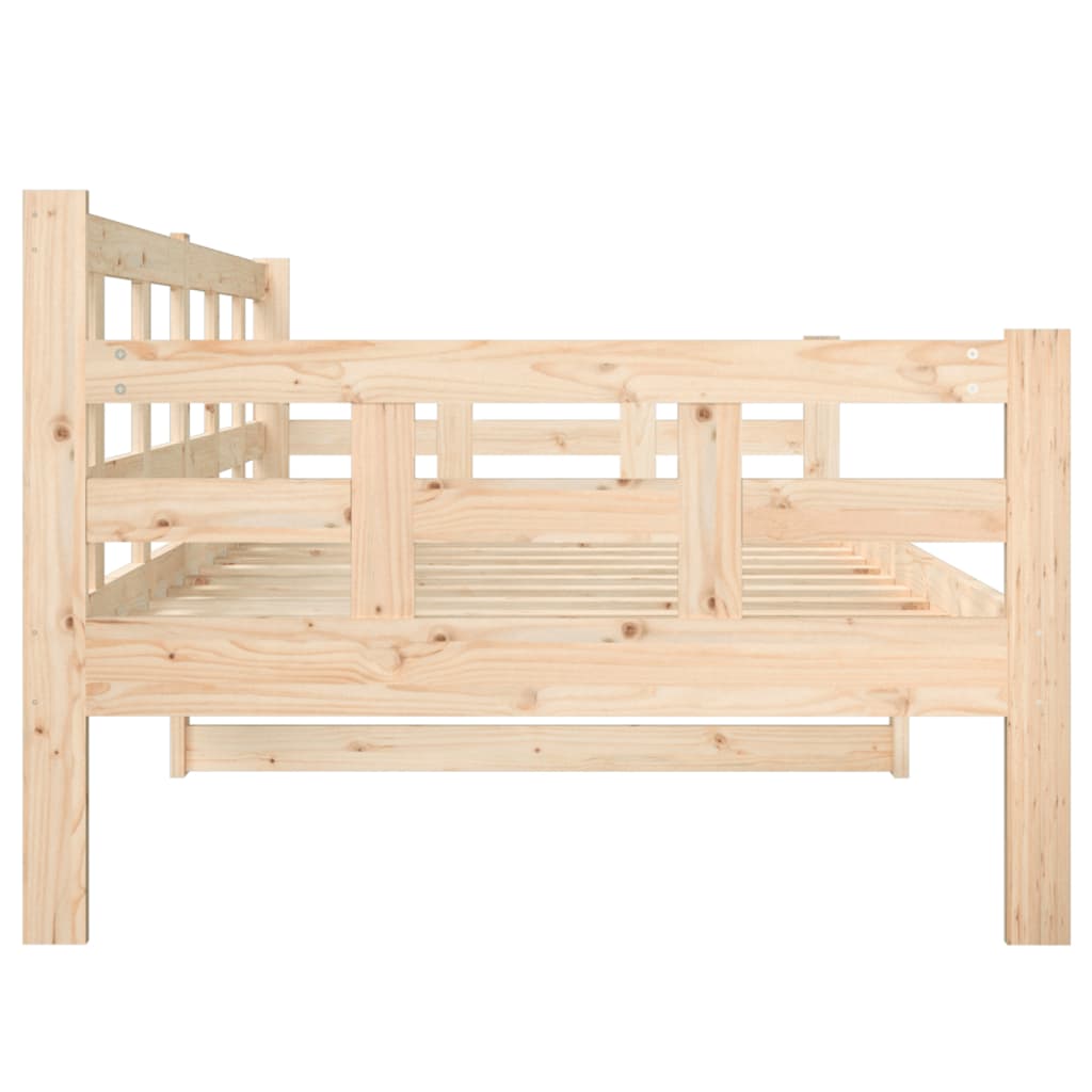 Day Bed | Natural Pine | Solid Pinewood | 90x200 cm | Convertible