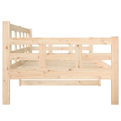 Day Bed | Natural Pine | Solid Pinewood | 90x200 cm | Convertible
