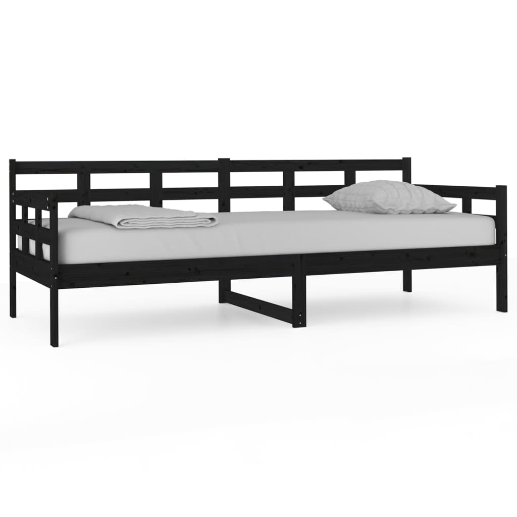 Day Bed | Black | Solid pine wood | Single