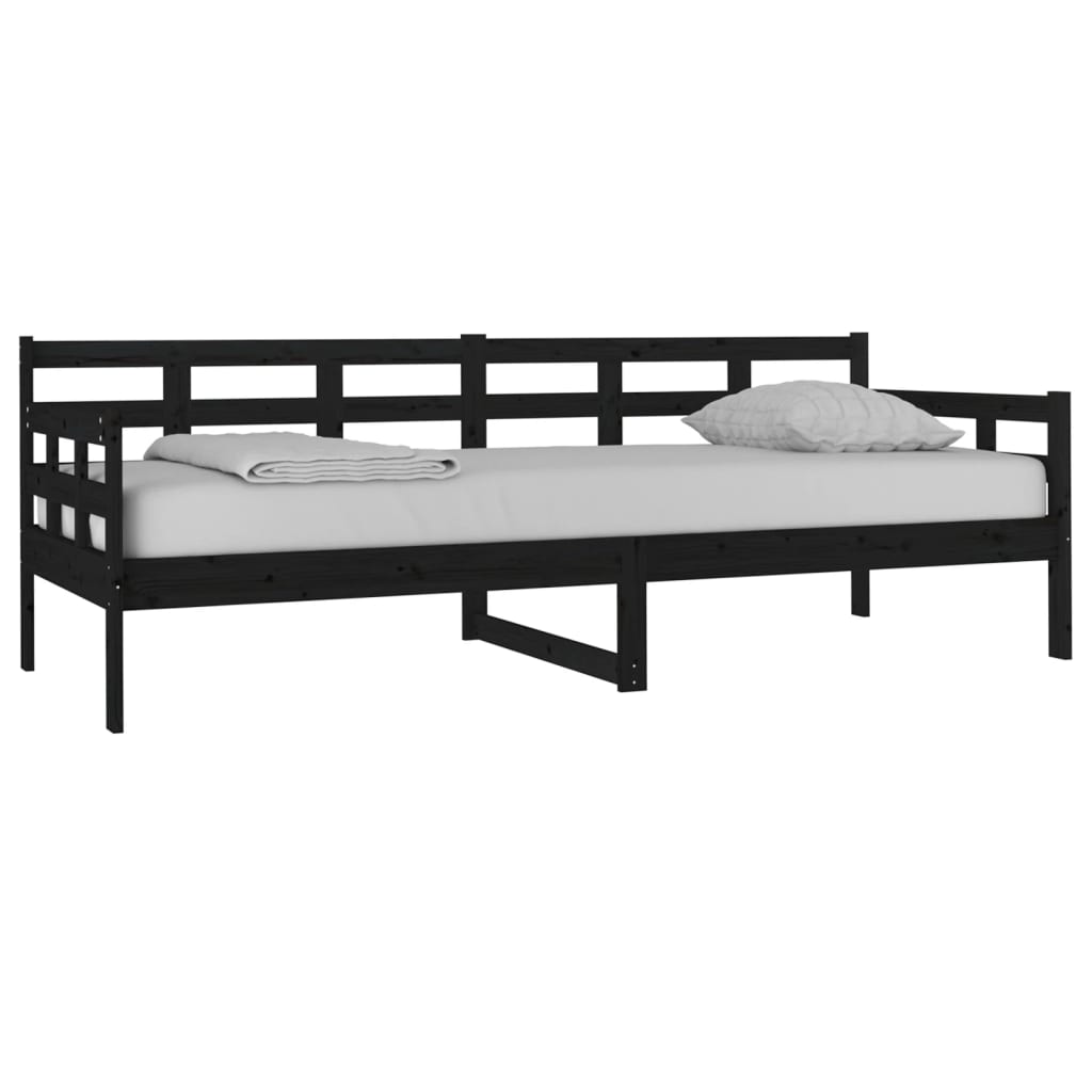 Day Bed | Black | Solid pine wood | Single