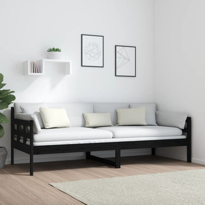 Day Bed | Black | Solid pine wood | Single