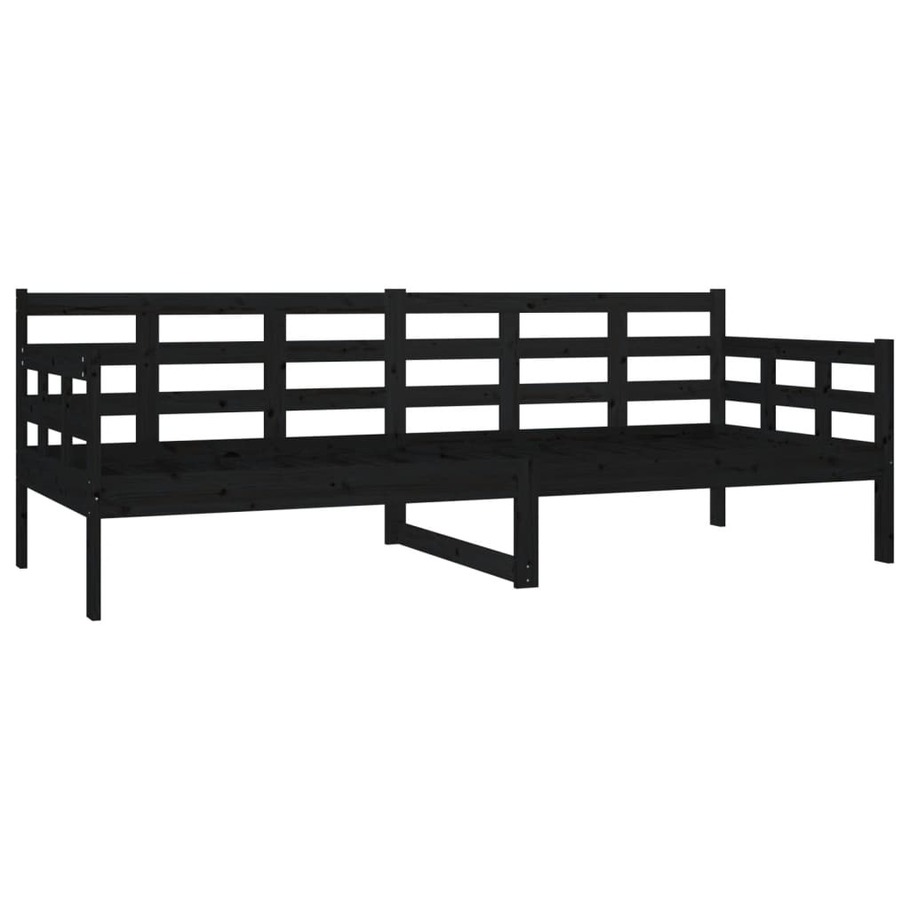 Day Bed | Black | Solid pine wood | Single