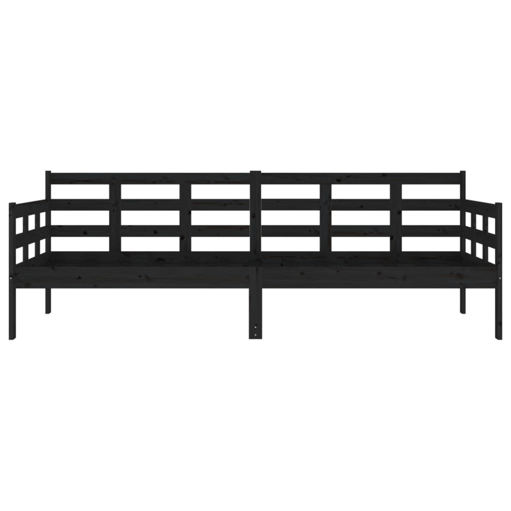 Day Bed | Black | Solid pine wood | Single