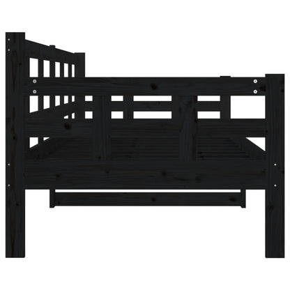 Day Bed | Black | Solid pine wood | Single