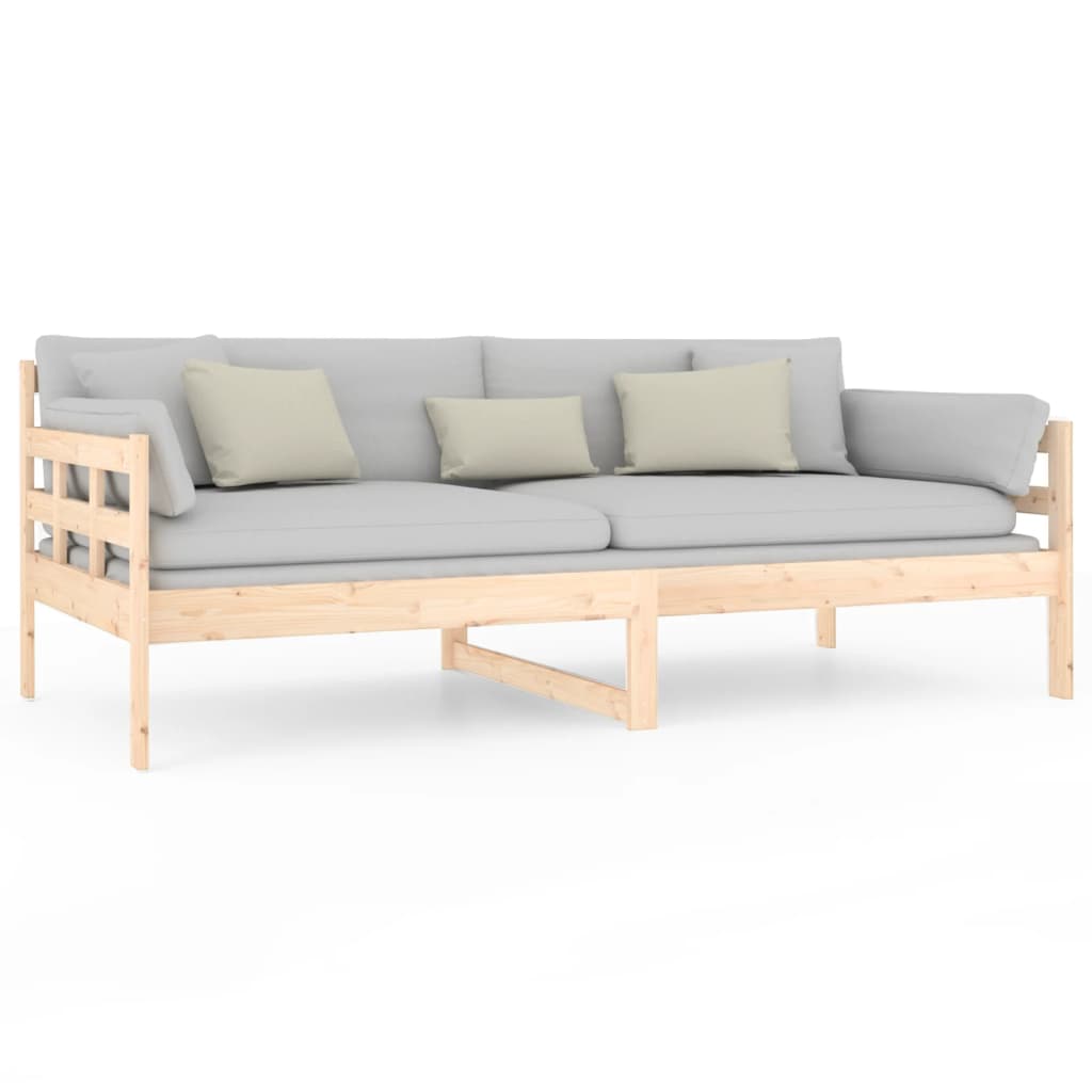 Day Bed | Natural Pine | Solid Pine Wood | Single size
