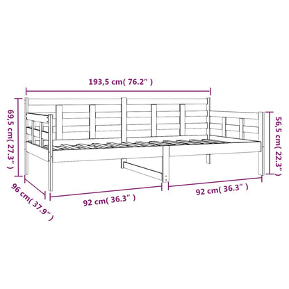 Day Bed | Natural Pine | Solid Pine Wood | Single size