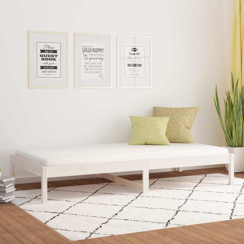 Day Bed | White | Solid pine wood | Small