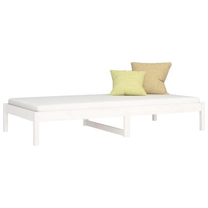 Day Bed | White | Solid Pine Wood | Small | Convertible