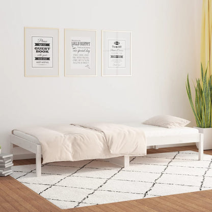 Day Bed | White | Solid Pine Wood | Small | Convertible