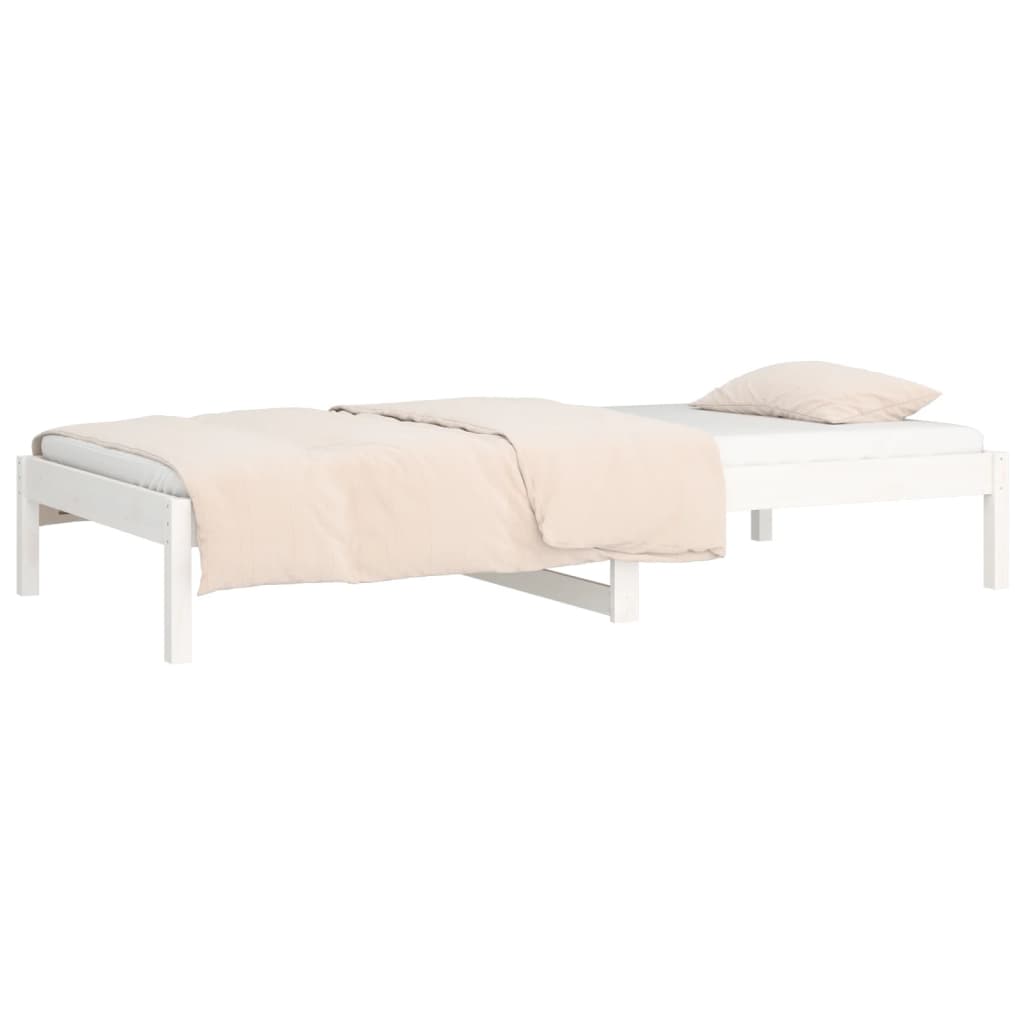 Day Bed | White | Solid Pine Wood | Small | Convertible
