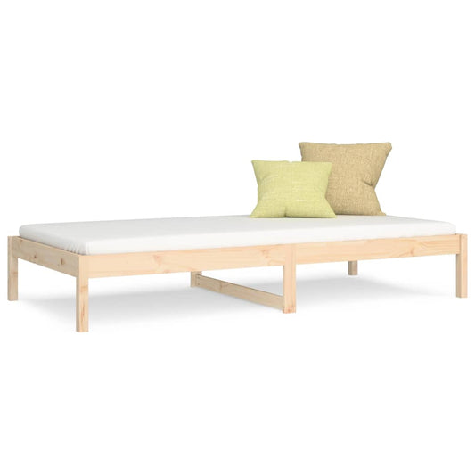 Day Bed | Natural Wood | Solid Pine Wood | Single | Day Bed | Rectangular