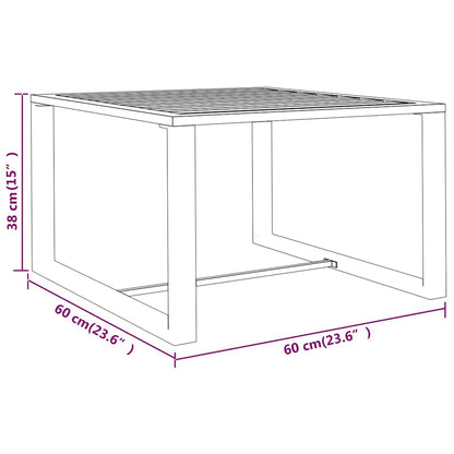 6 Piece Patio Lounge Set with Cushions Aluminum Anthracite