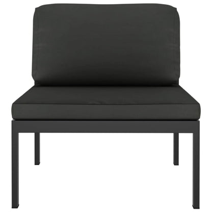 10 Piece Patio Lounge Set with Cushions Aluminum Anthracite
