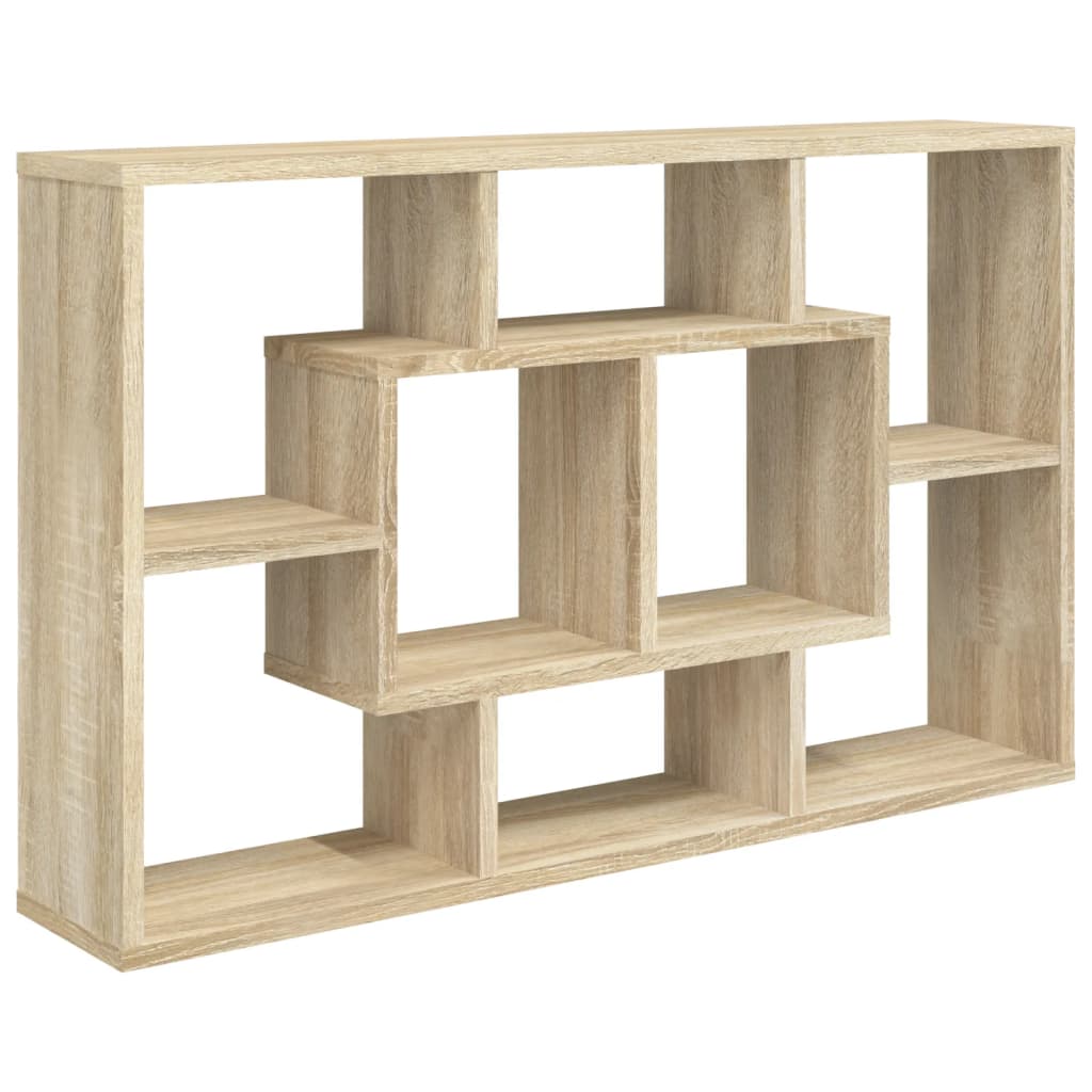 Wall Shelf Sonoma Oak 85x16x52.5 cm Engineered Wood