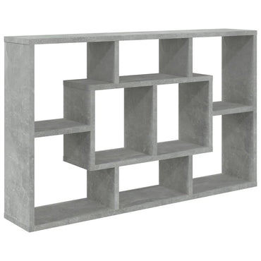 Wall Shelf Concrete Grey 85x16x52.5 cm Engineered Wood