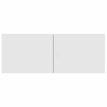2 Piece TV Cabinet Set White 80x30x30 cm Engineered Wood