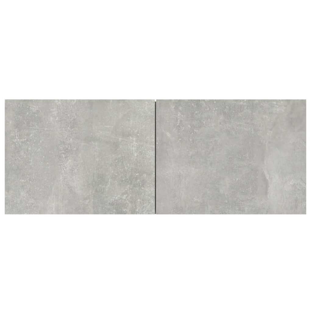 2 Piece TV Cabinet Set Concrete Grey 80x30x30 cm Engineered Wood