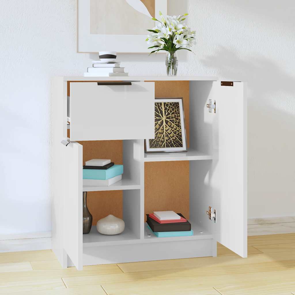 Sideboard White 60x30x70 cm Engineered Wood