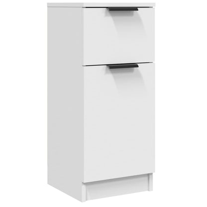 Sideboard White 30x30x70 cm Engineered Wood
