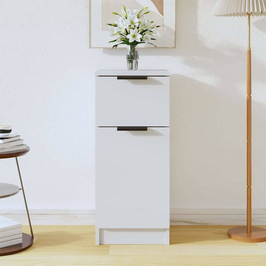 Sideboard White 30x30x70 cm Engineered Wood
