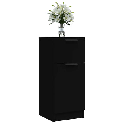 Sideboard Black 30x30x70 cm Engineered Wood