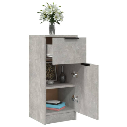 Sideboards 2 pcs Concrete Grey 30x30x70 cm Engineered Wood
