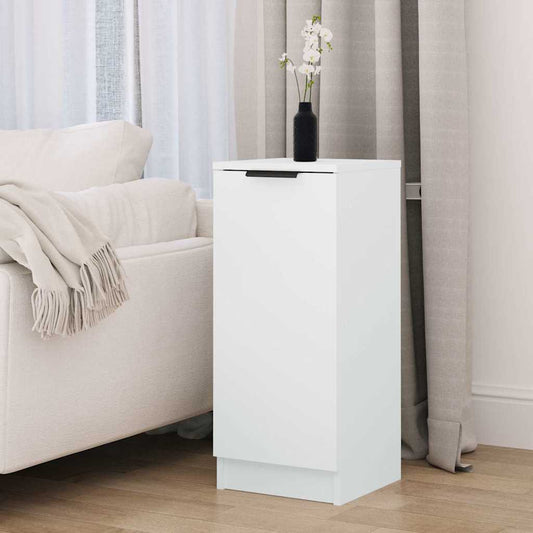 Sideboard White 30x30x70 cm Engineered Wood