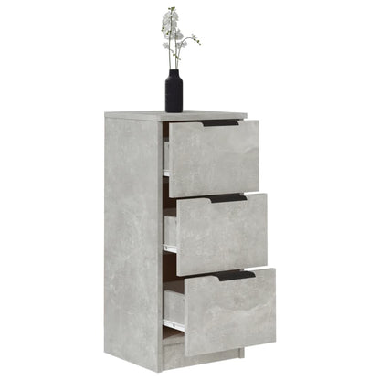Sideboard Concrete Grey 30x30x70 cm Engineered Wood