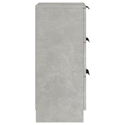 Sideboard Concrete Grey 30x30x70 cm Engineered Wood