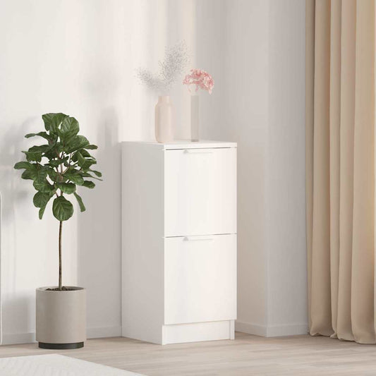 Sideboard White 30x30x70 cm Engineered Wood