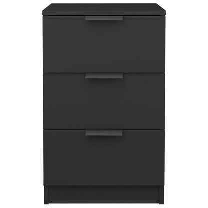 Bedside Cabinet Black 40x36x65 cm